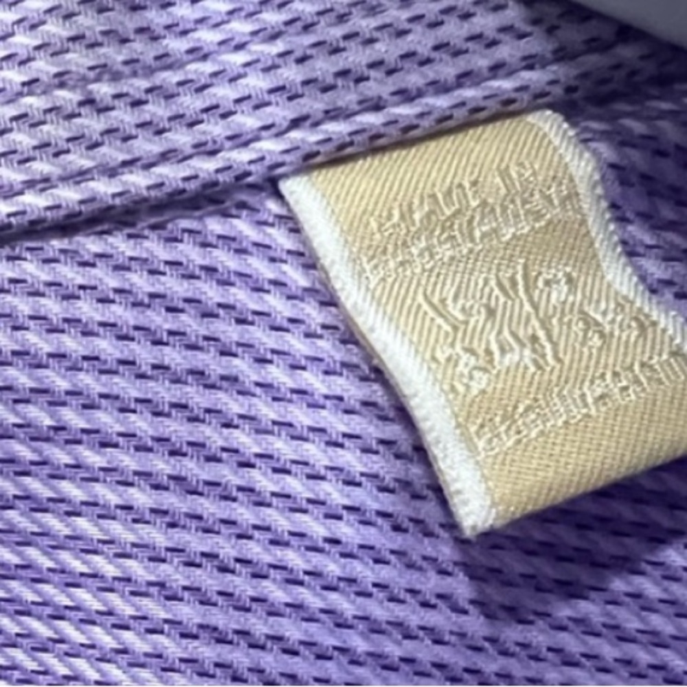 Michael Kors, Men's Purple Button up Dress Shirt in Excellent Condition - Picture 8 of 8
